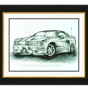 Mustang GT black ink